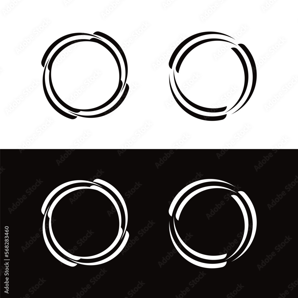 Circle vector logo template design . Circle icon . Circle silhouette Circle vector logo template design . Circle icon . Circle silhouette