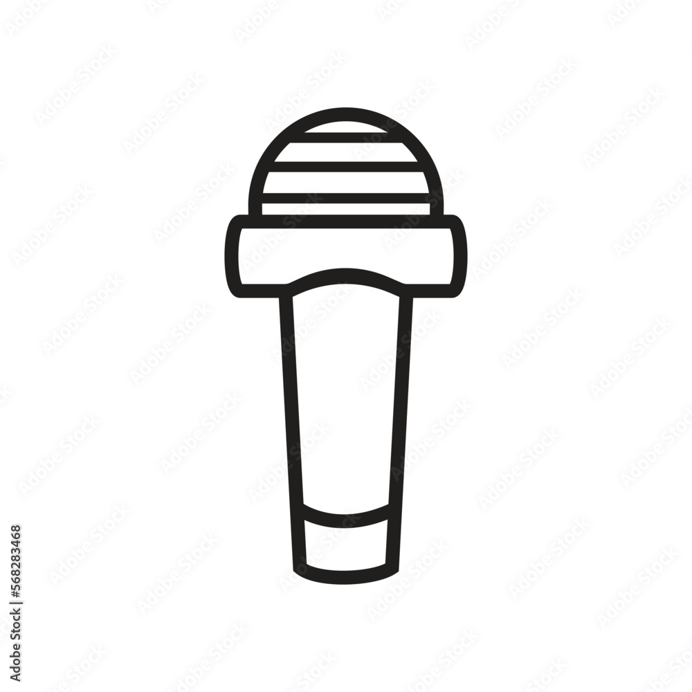 microphone icon line vector illustration design logo template flat style trendy collection microphone icon line vector illustration design logo template flat style trendy collection