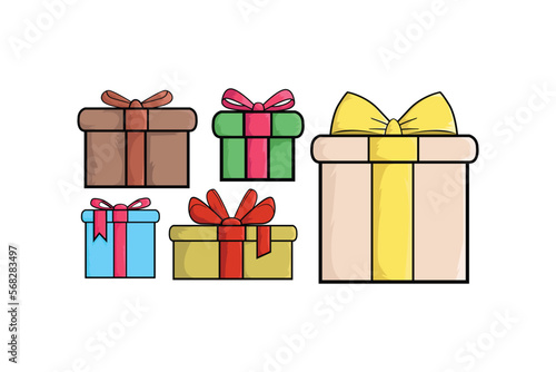 gift boxes vector