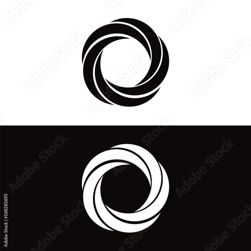 Circle vector logo template design . Circle icon . Circle silhouette 
