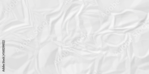 White paper crumpled texture. white fabric textured crumpled white paper background. panorama white paper texture background, crumpled pattern texture backgrund.