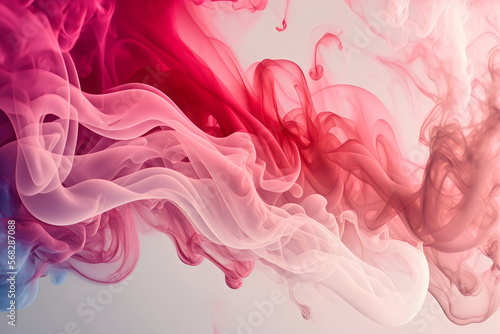 pink and white swirling smoke graphic background texture element background, generative ai