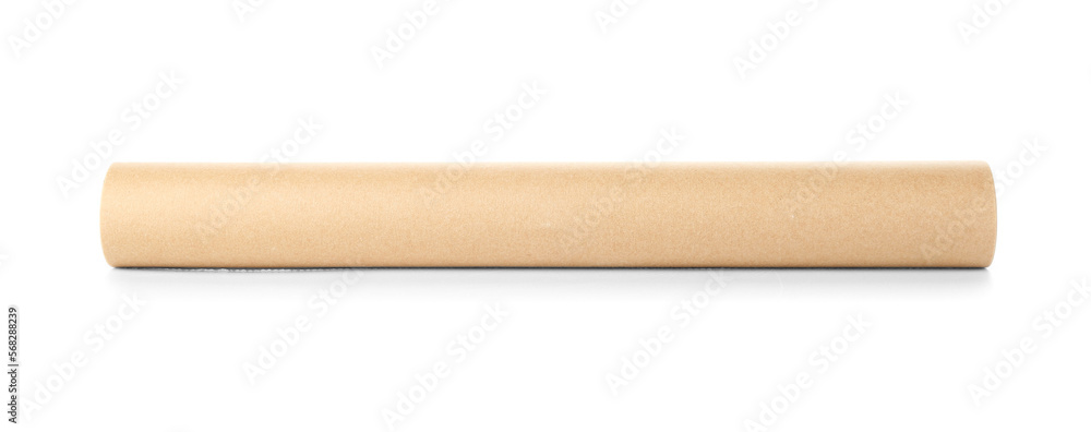 Roll of baking paper on white background Roll of baking paper on white background