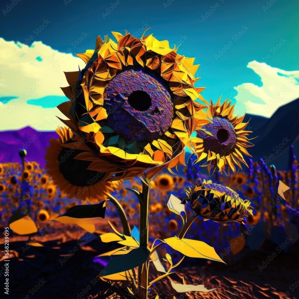 sunflower in the sky sunflower in the sky