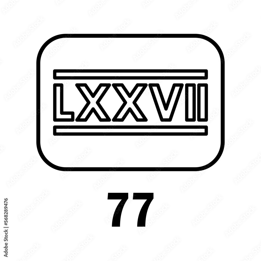 roman numeral icon vector illustration design logo template flat style trendy collection roman numeral icon vector illustration design logo template flat style trendy collection