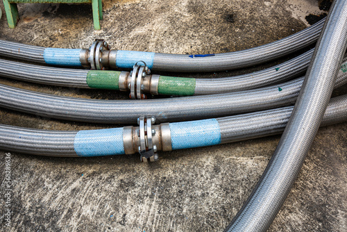Flex hoses stainless for industrial chemicals photo