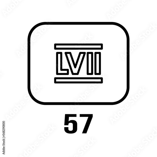 roman numeral icon vector illustration design logo template flat style trendy collection