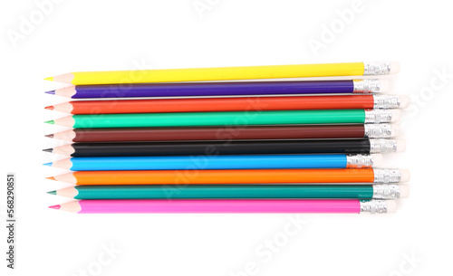 Set of color pencils isolat...