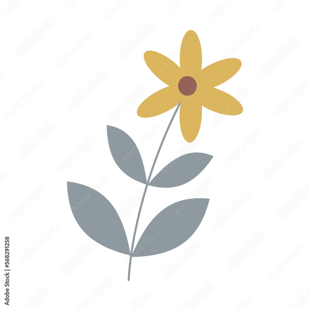 flower in simple element