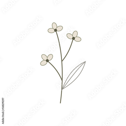 Fototapeta Naklejka Na Ścianę i Meble -  illustration of a simple flower