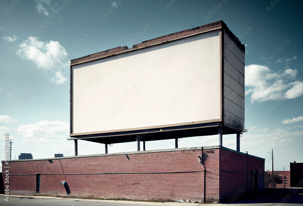 Obraz premium blank billboard on the roof