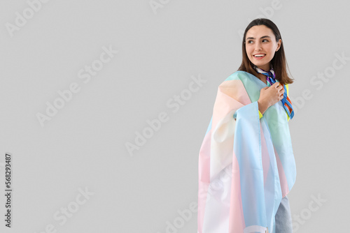 Young woman with transgende...