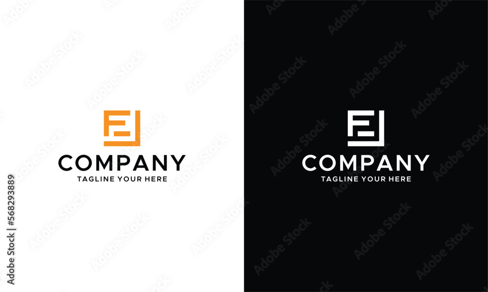 Abstract vector illustration of two letters F on a black and white background. Abstract vector illustration of two letters F on a black and white background.
