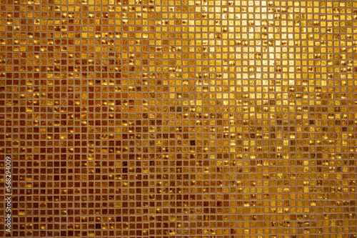 Obraz na plátně Small gold tile texture