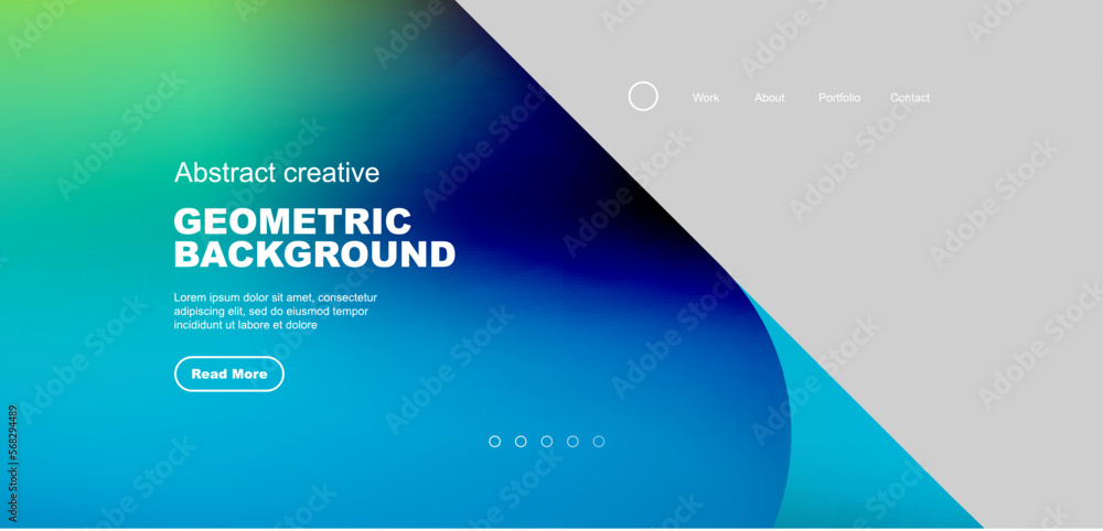 Liquid shapes with flowing gradient colors. Geometric circle round triangles. Vector illustration for wallpaper, banner, background, leaflet, catalog, cover, flyer Liquid shapes with flowing gradient colors. Geometric circle round triangles. Vector illustration for wallpaper, banner, background, leaflet, catalog, cover, flyer
