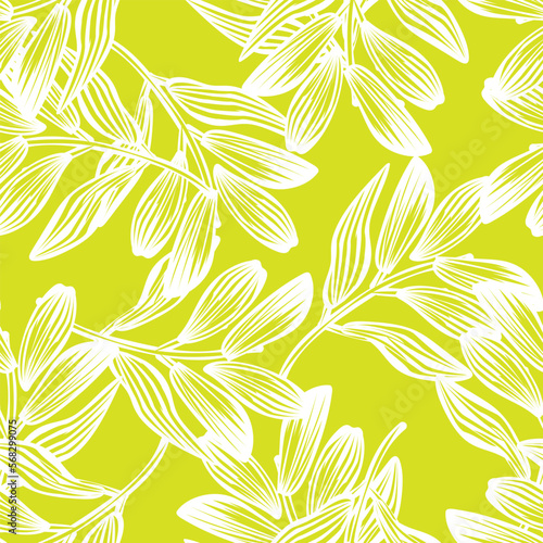 Tropical Leaf Seamless Pattern Design