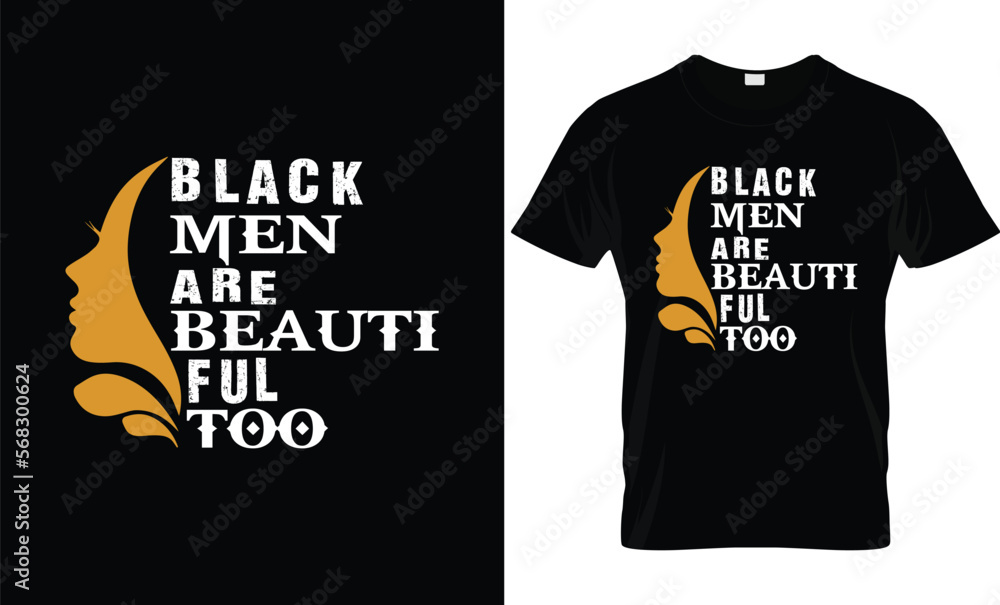 Black man t- shirt design