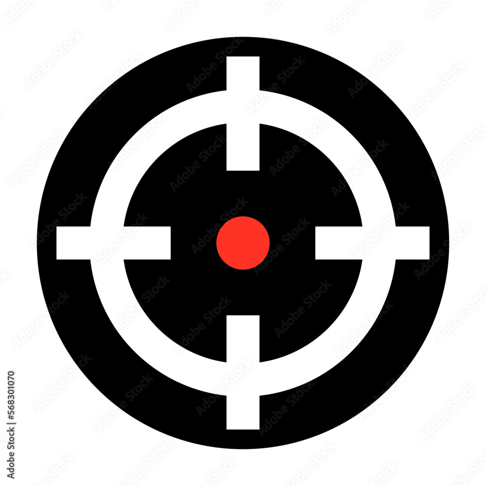 Modern gun sight icon. Aim icon. Vector. Modern gun sight icon. Aim icon. Vector.