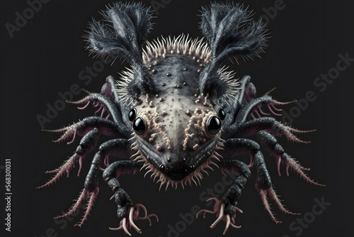 Hybrid Spider Axolotl dog animal Generative Ai © adolfopardo