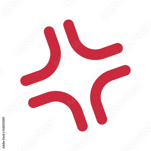 Anger Sign. Frustration Icon. Rage. Vector.