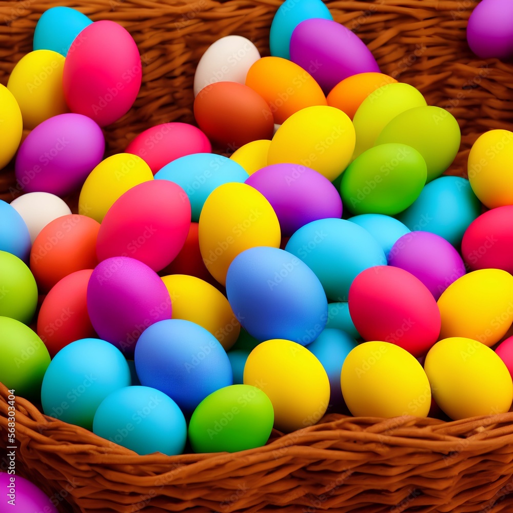 Plenty of colorful easter eggs Plenty of colorful easter eggs