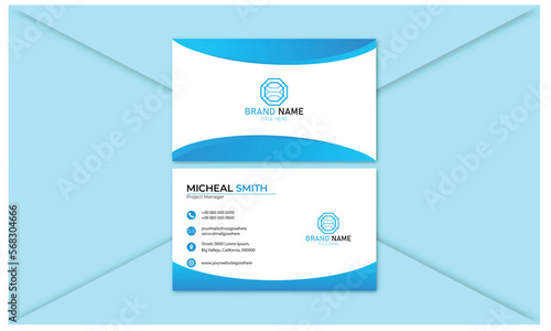 blue business template