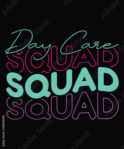 Day Case Squad  Happy back to school day shirt print template  typography design for kindergarten pre k preschool  last and first day of school  100 days of school shirt