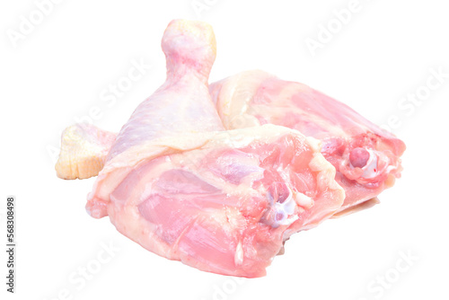 Raw chicken legs isolated