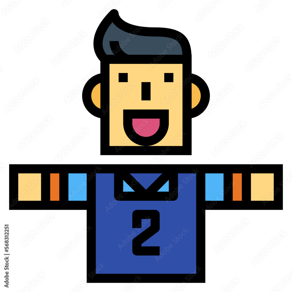 soccer player filled outline icon style soccer player filled outline icon style