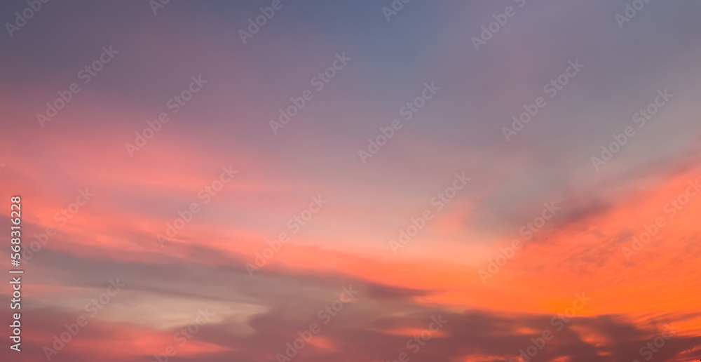 Beautiful of sunset sky for background texture, nature background, sky background.