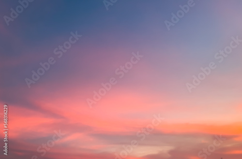 Fototapeta Naklejka Na Ścianę i Meble -  Beautiful of sunset sky for background texture, nature background, sky background.