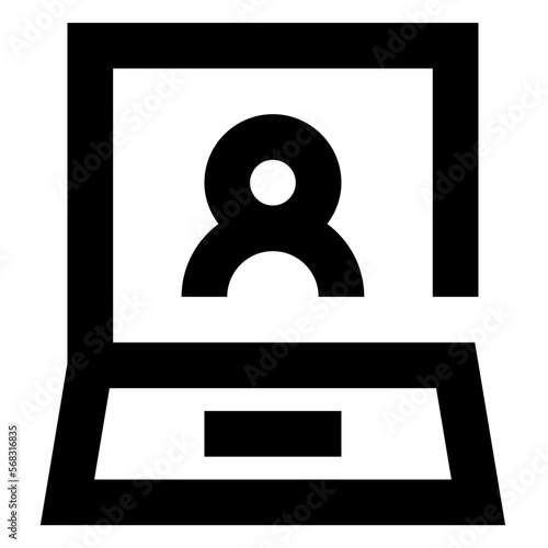 Laptop line icon