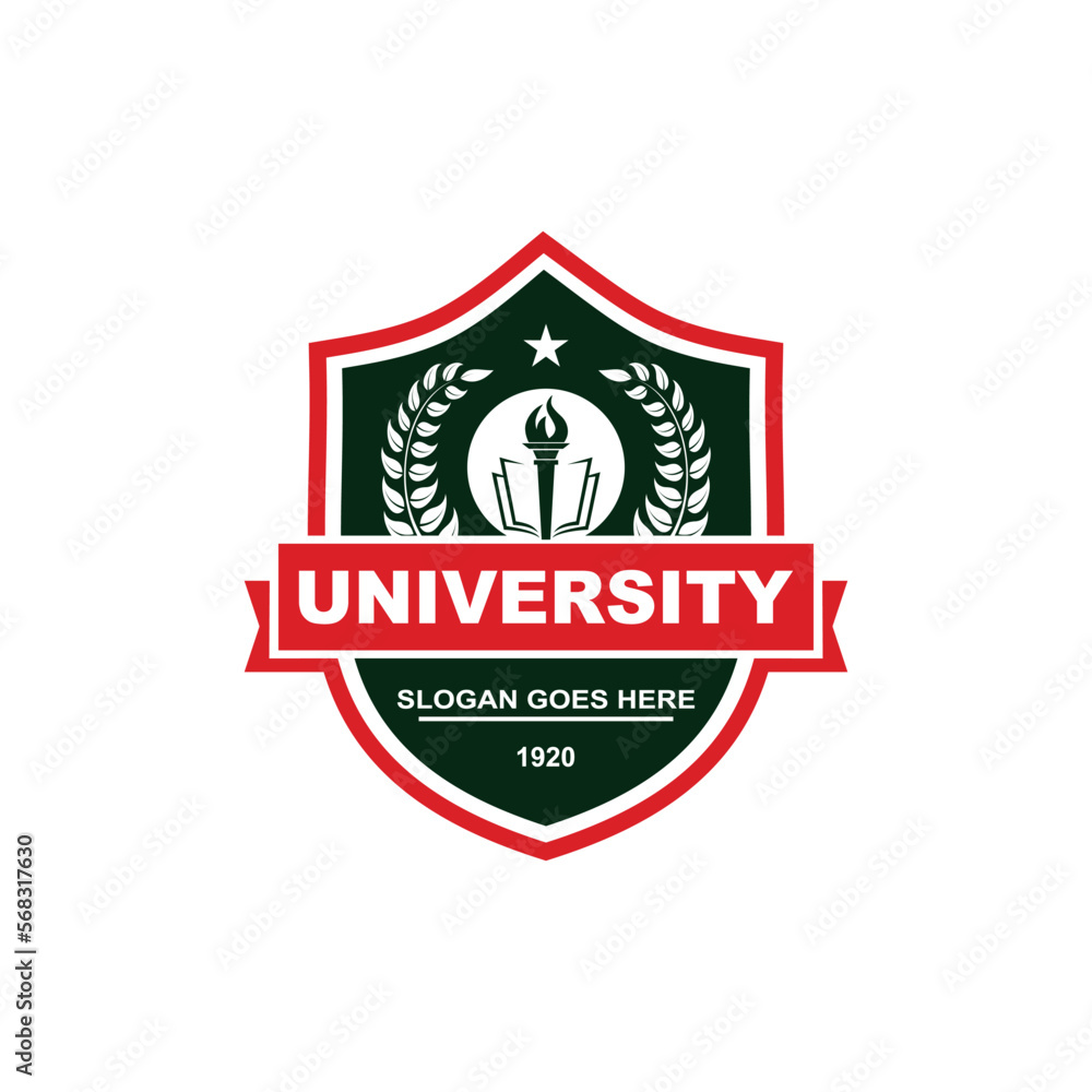 Obraz premium University vector logo template