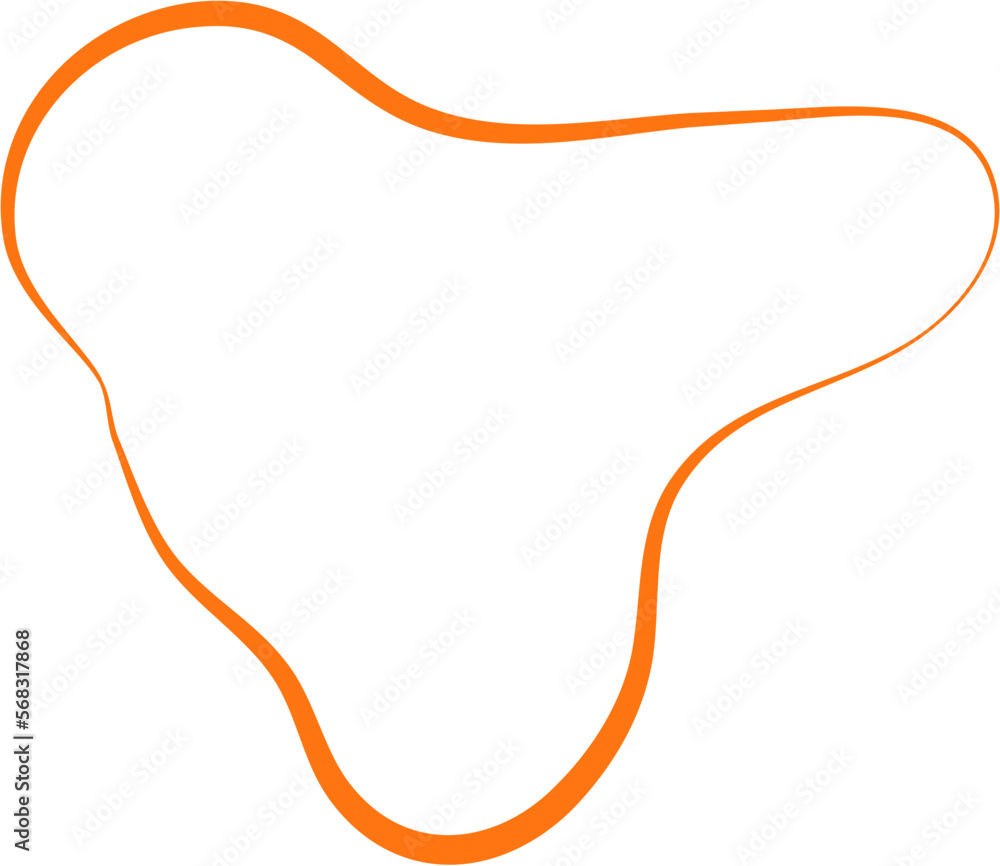 Aesthetic Blob Line Design Element Vector Aesthetic Blob Line Design Element Vector
