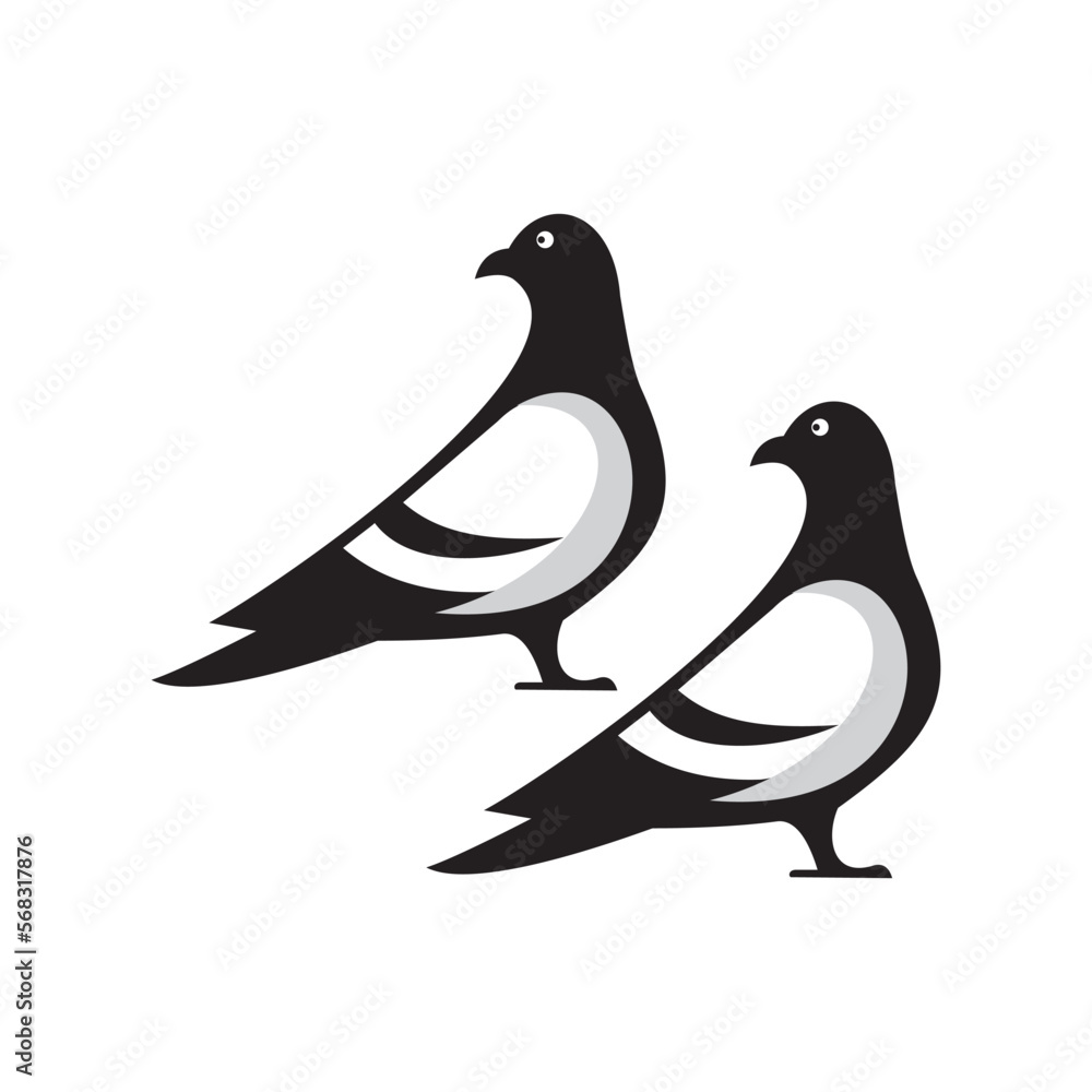 Fototapeta premium Pigeon bird logo design