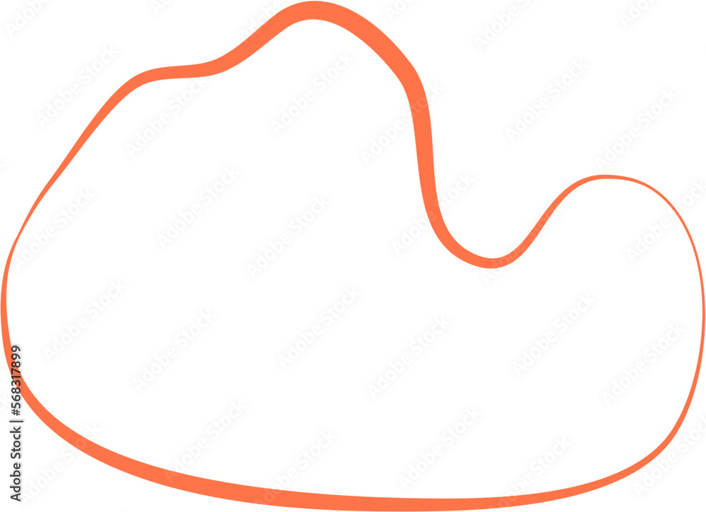 Aesthetic Blob Line Design Element Vector Aesthetic Blob Line Design Element Vector
