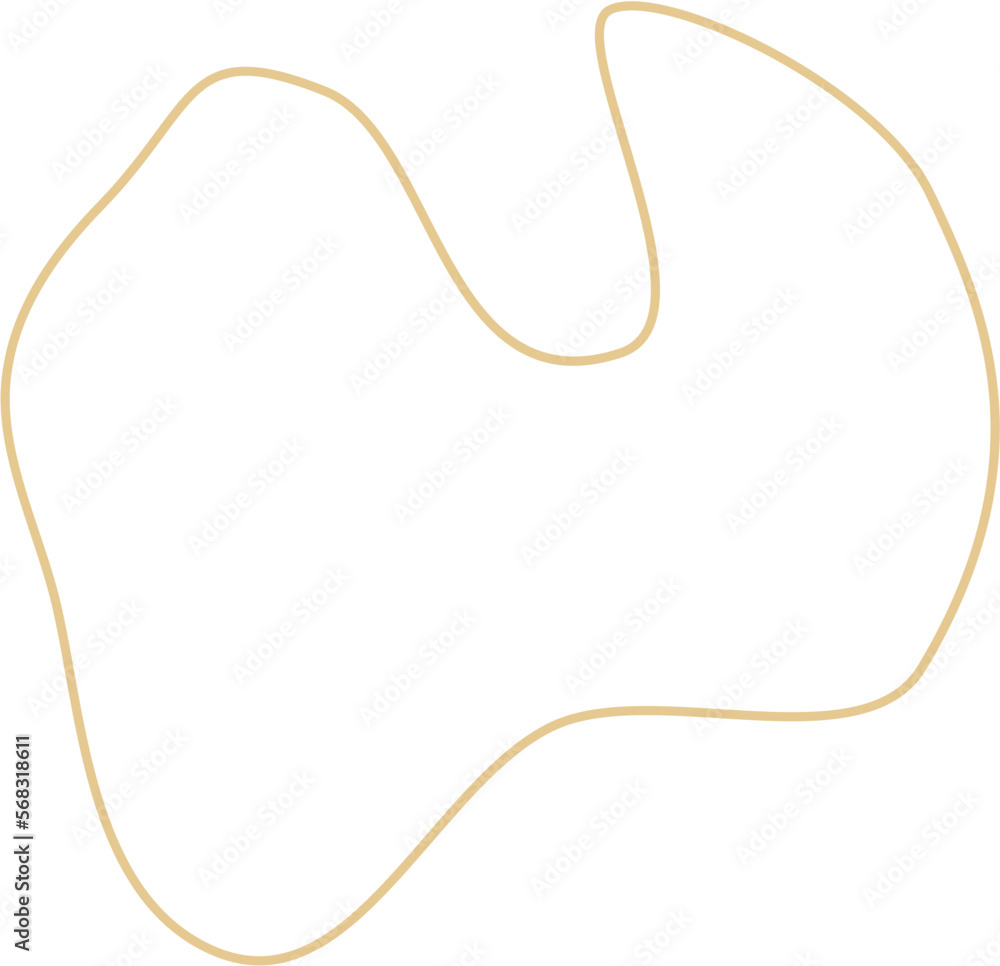 Aesthetic Blob Line Design Element Vector Aesthetic Blob Line Design Element Vector