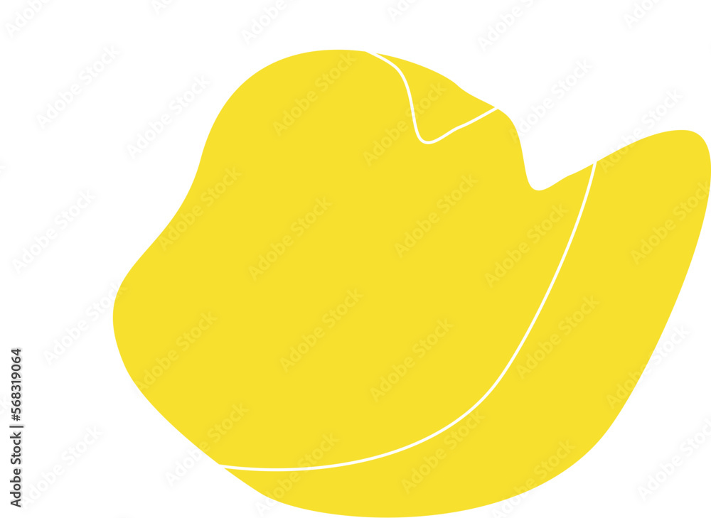 Yellow Aesthetic Blob Design Element Vector Yellow Aesthetic Blob Design Element Vector