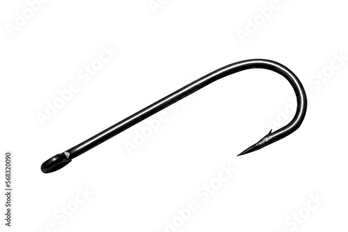 fish hook isolated from background