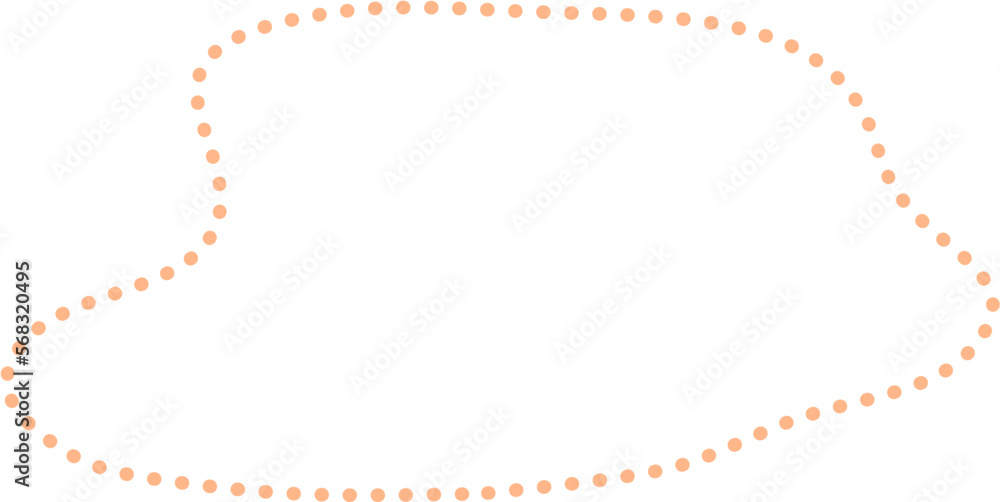 Dotted Blob Outline Design Element Vector Dotted Blob Outline Design Element Vector