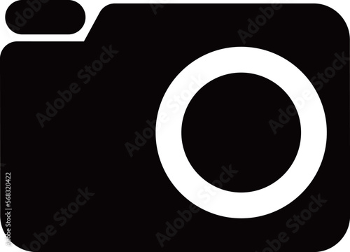 黒のカメラのアイコン