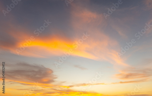 Colorful clouds at sunset. Background © schankz