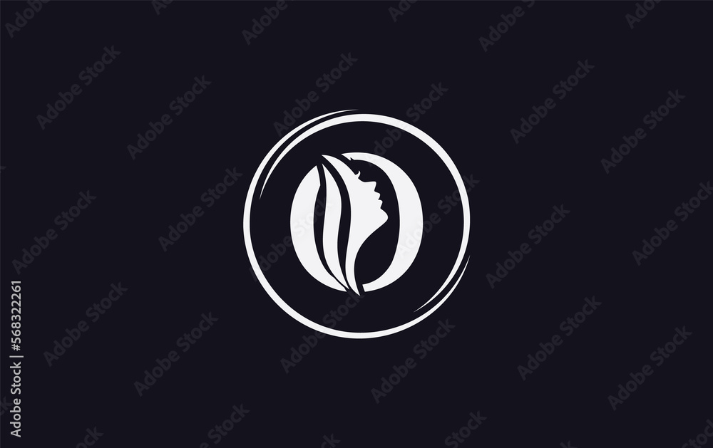 Beauty spa logo and woman hair logo symbol design with the letter and alphabet Beauty spa logo and woman hair logo symbol design with the letter and alphabet