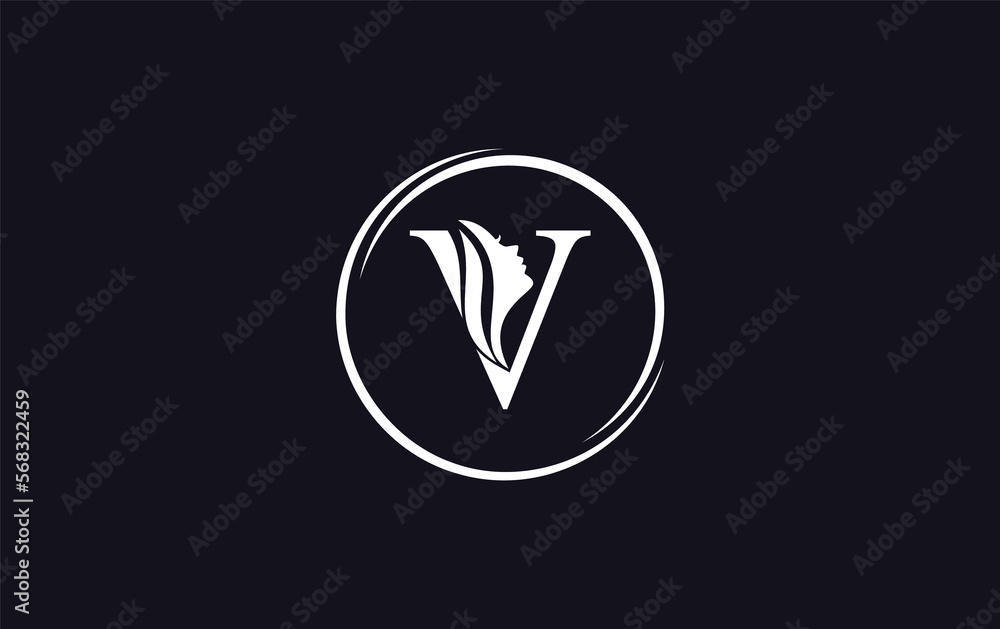 Beauty spa logo and woman hair logo symbol design with the letter and alphabet Beauty spa logo and woman hair logo symbol design with the letter and alphabet