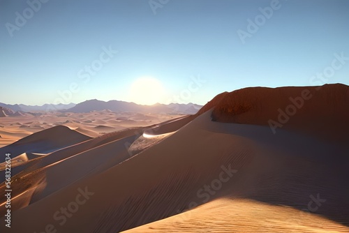 Desert in the country, Hot shara desert, Sandstorm desert