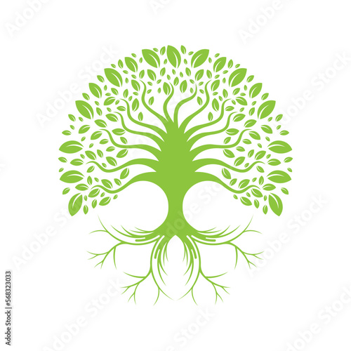 Tree leaf vector logo design