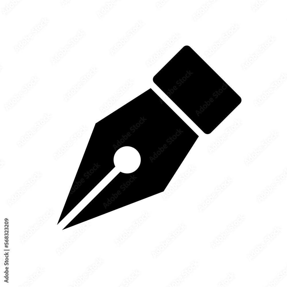Pen nib icon. Fountain pen. Vector. Pen nib icon. Fountain pen. Vector.