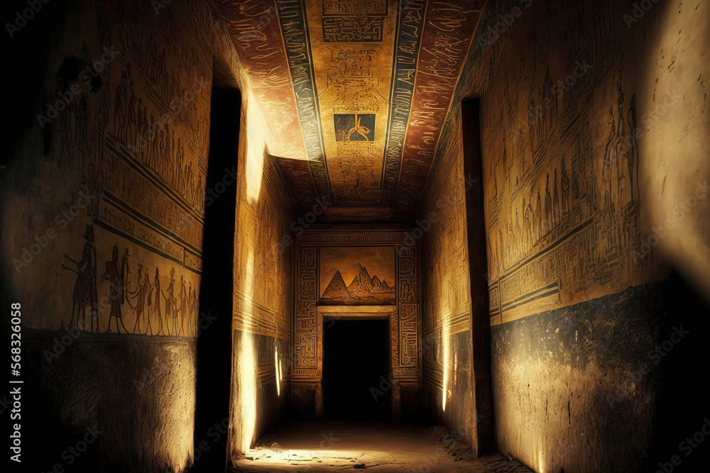 inside the pharaohs' hidden tombs in Egypt. Pyramid interiors at Egypt ...