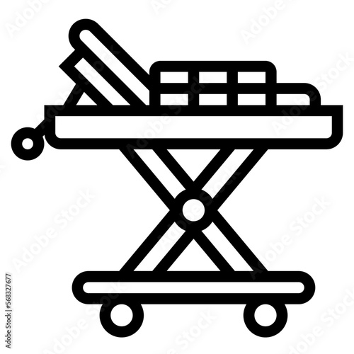 stretcher line icon style