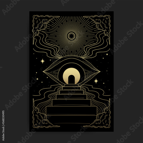 The stairway to the eye. The path to another dimension